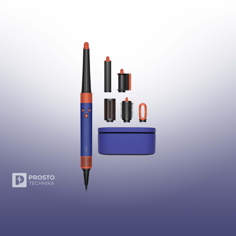 Стайлер Dyson Airwrap i.d. Long HS08 Straight+Wavy (Vinca Blue/Topaz) с нашей вилкой